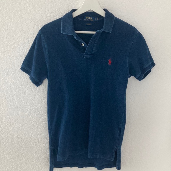 Polo Ralph Lauren Other - Polo Ralph Lauren Small Custom Fit Polo Shirt, Short Sleeve, Blue with Red Horse